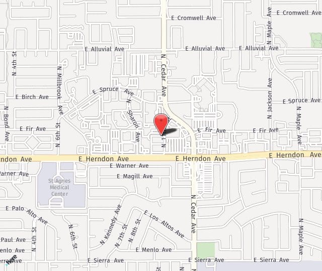 Location Map: 1648 E Herndon Ave Fresno, CA 93720